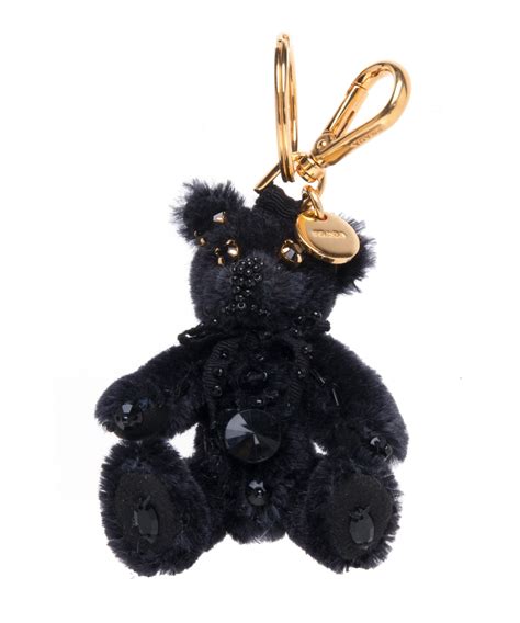 prada car key pouch|prada teddy bear keychain.